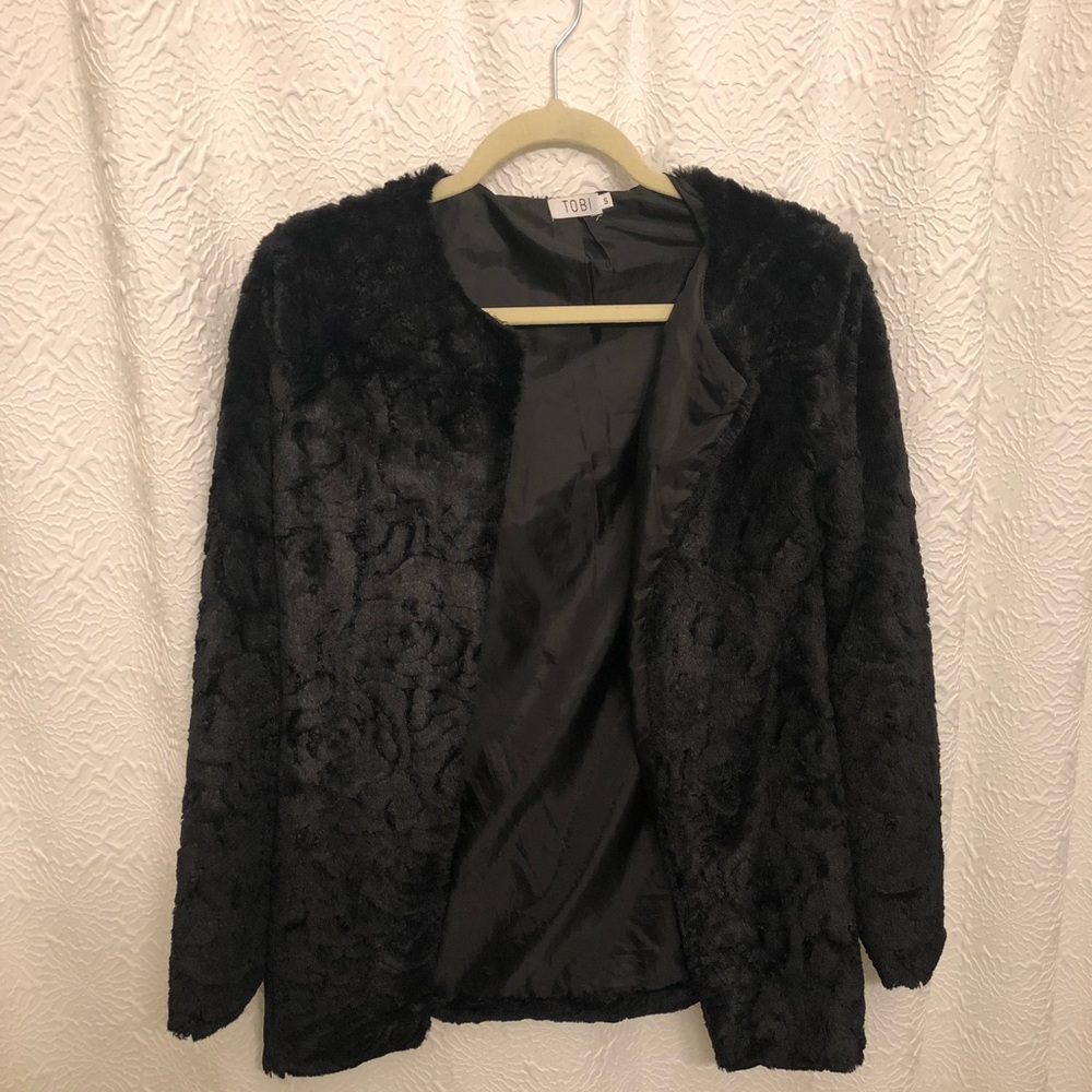 Tobi Black Fur Jacket